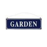 Metalskilt Garden