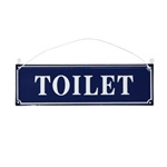 Metalskilt Toilet