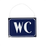 Metalskilt WC