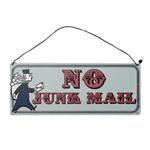 Metalskilt No junk mail