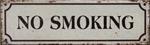 Metalskilt No smoking