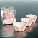 Muffinforme vintage paisley rosa